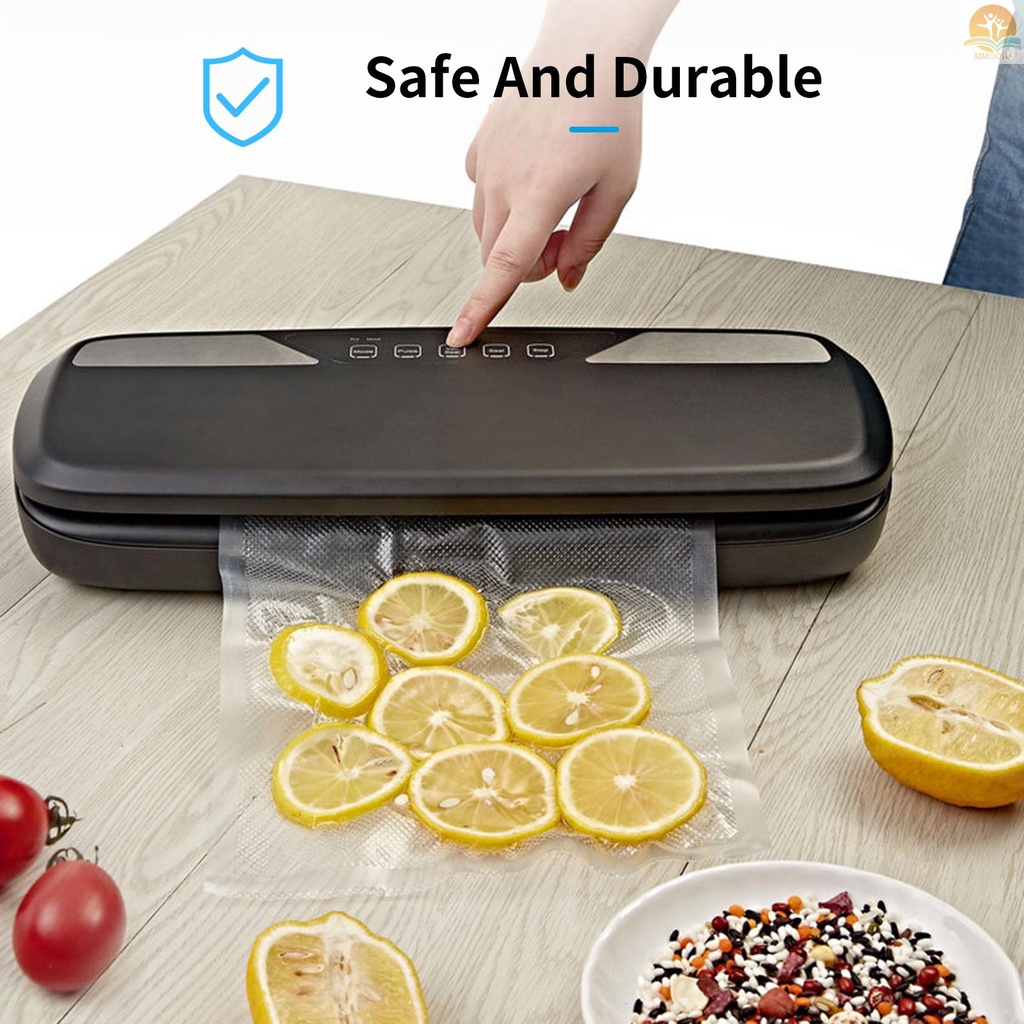 In Stock Mesin Vacuum Sealer Otomatis Untuk Pengawet Makanan Kering Dan Basah Dengan Lampu Indikator LED Daya Hisap Kuat Vacuum Sealer Bags