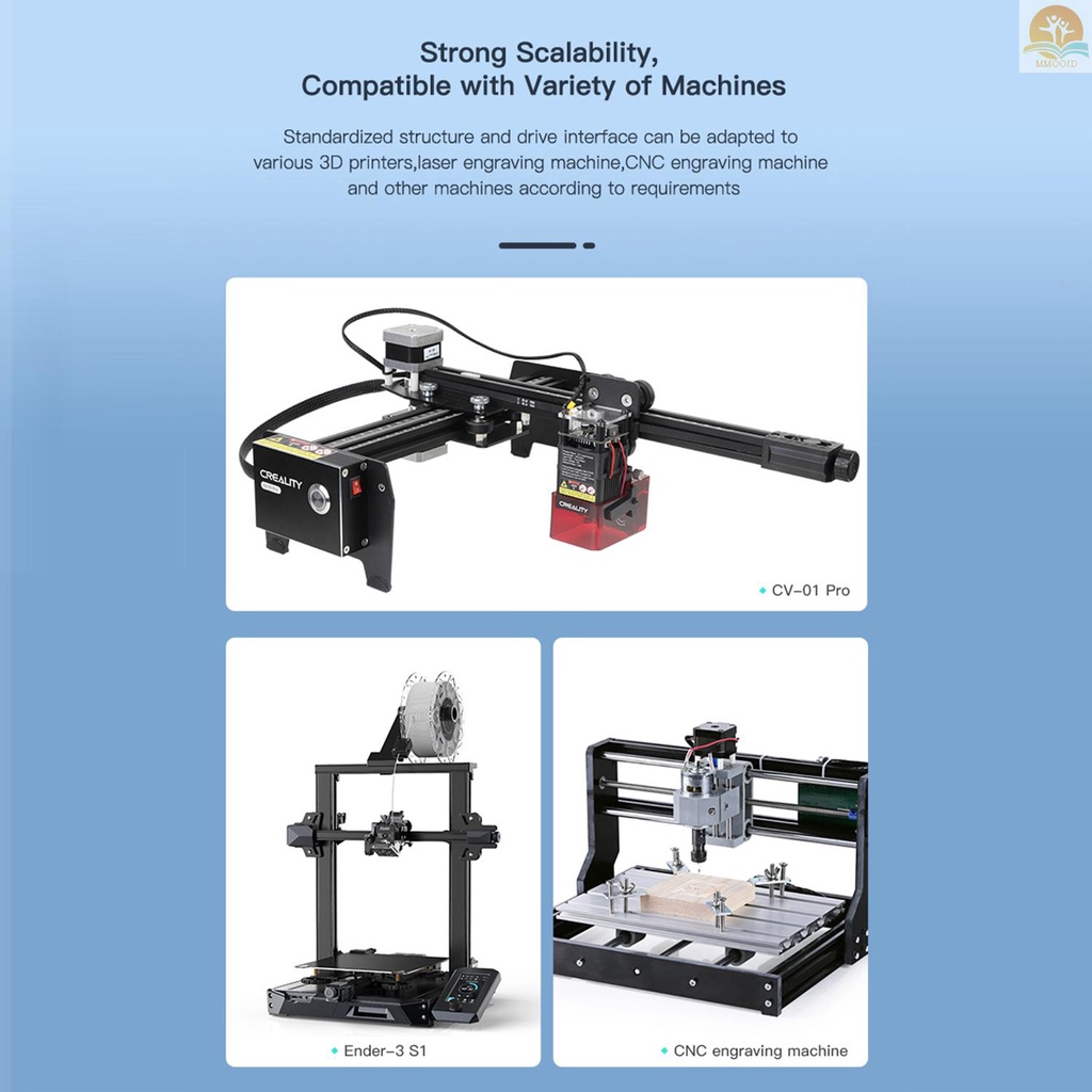 In Stock Creality Ender-3 S1 CV-Modul Laser 24V 1.6W Kepala Laser Kompatibel Dengan Ender-3 S1 PRO/Ender-3 S1 Plus CV-01 PRO CNC Mesin Ukir Laser Fokus Yang Tepat Laser Spot Jeot