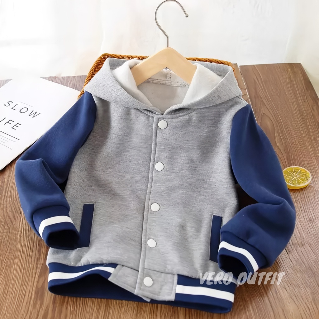 Jaket Baseball Anak Kecil Remaja Perempuan Laki Laki Seragam Agustusan Ulang Tahun RI Usia Sekolah K