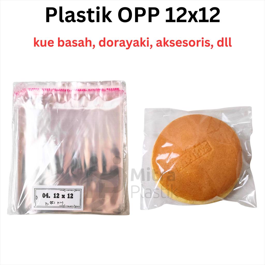 Plastik Seal OPP 12x12 (100 lembar) Kemasan Kue Basah Kering Roti Donat Aksesoris Undangan 12 x 12