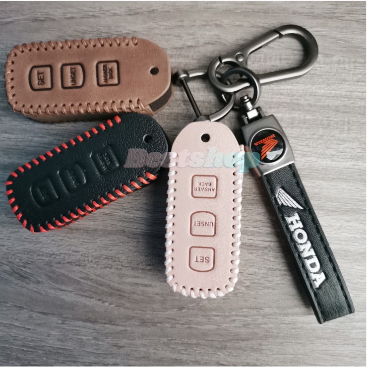 Case Kunci Motor Kulit Smart Car Remote 3tombol Fobs Sarung Pelindung Untuk HONDA VARIO Pcx125 150 153 160 HONDA SCOOPY VARIO 125 Monkey 2019