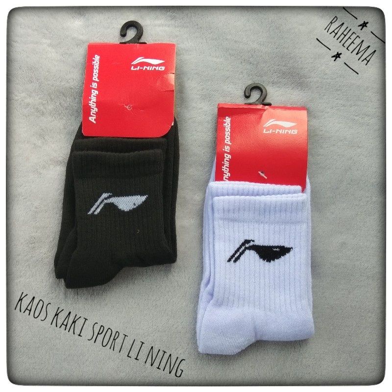 Kaos Kaki Sport LI Ning | Kaoskaki Badminton Bulutangkis Lining | Kaos Kaki Olahraga Pendek