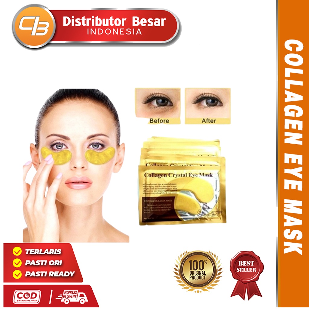 [ DBI ] Masker Mata COLLAGEN CRYSTAL GOLD EYE BAG MASK EYEMASK Kantong Black Panda Bisa COD Bayar di tempat