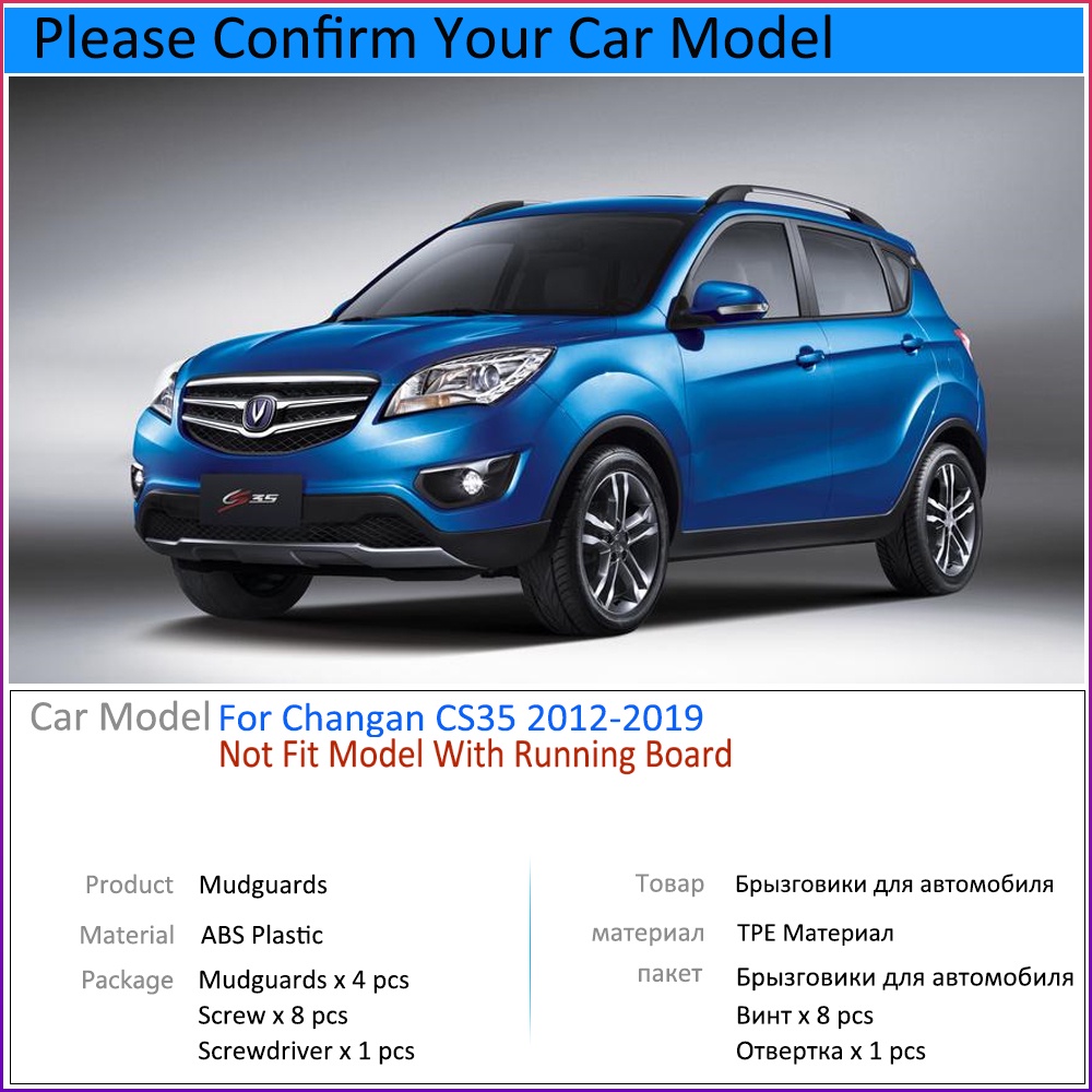 Mudguards Cocok Untuk Changan CS35 2012~2019 2013 2014 2015 2016 2017 2018 Aksesoris Mobil Mudflap Fender Onderdil Pengganti Otomatis