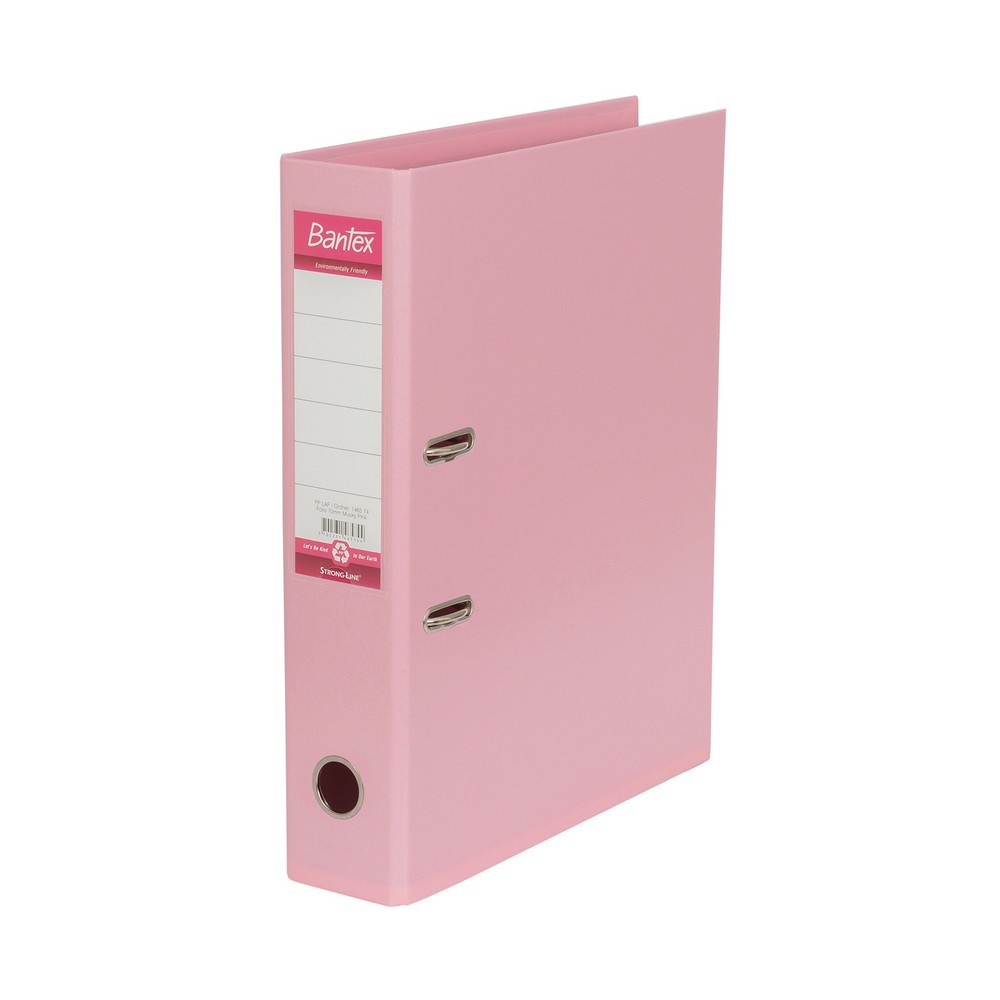 

[Artomas] Bantex Lever Arch File Ordner Plastic 7cm Folio Musky Pink 1465 74