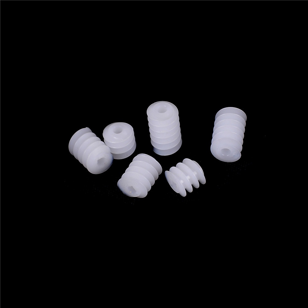 [glowingbrightly] 10pcs 6x8mm Gigi Cacing Plastik Bukaan 2mm Untuk Aksesoris Mainan DIY 0 0 0 0 0 TFX