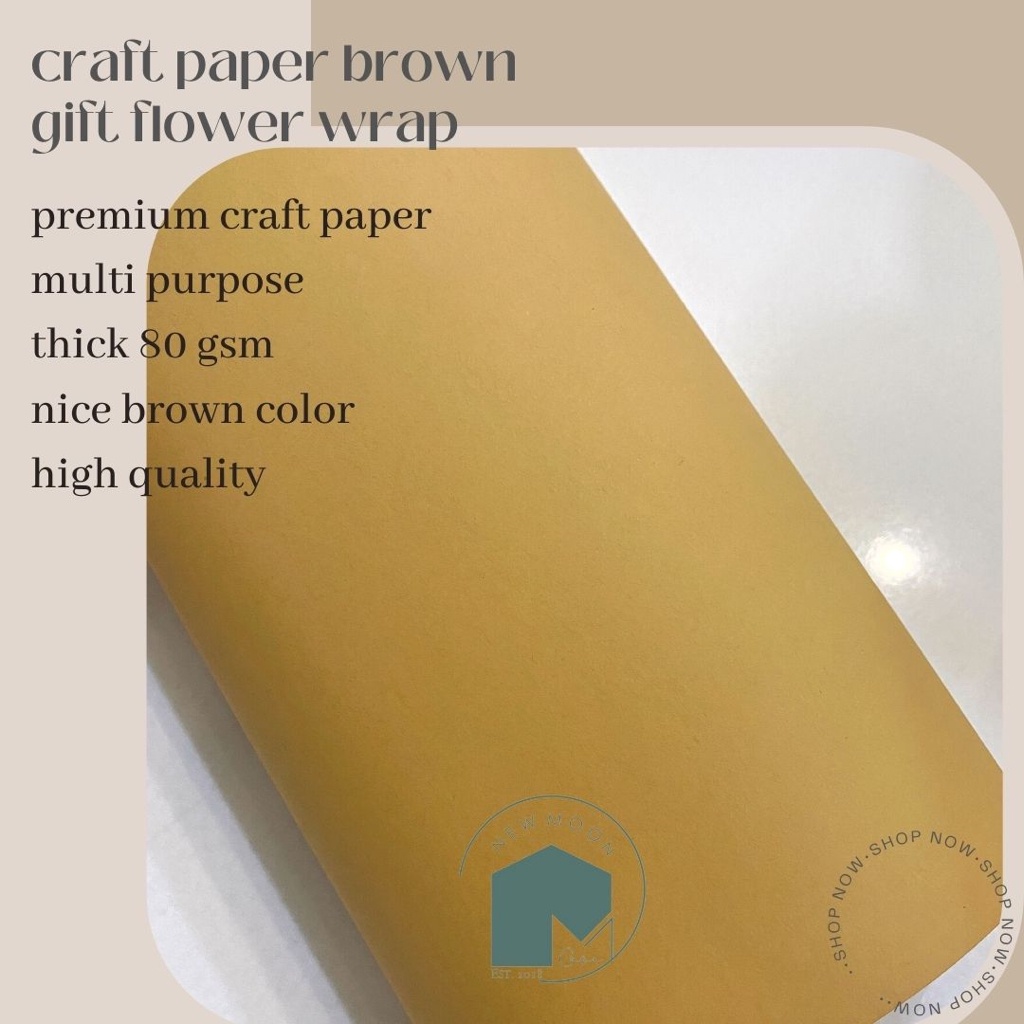 

Kertas kraft kertas samson coklat craft fancy paper bungkus kado rustic nordic hamper flower wrapping alas foto properti hampers gift SHSNP
