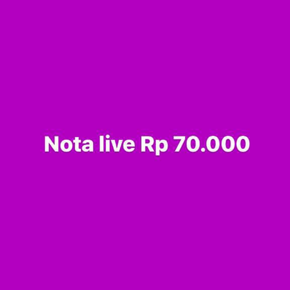 

✨BISA COD✨ -Nota live Rp 70.000