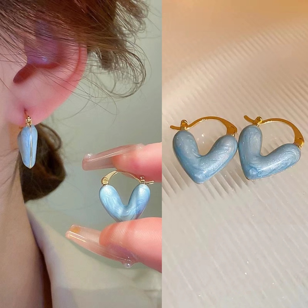 Mh Fashion Warna Drop Kalung Liontin Untuk Wanita Ins Kepribadian Niche Klavikula Rantai2023Musim Panas Terbaru Mewah Baru Dopamin Aksesoris