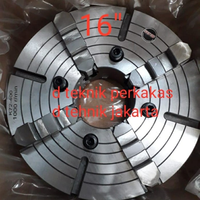 kepala bubut 16" 4 kaki- clau bubut - claw bubut - chuck bubut 400mm CLAW SAN OU