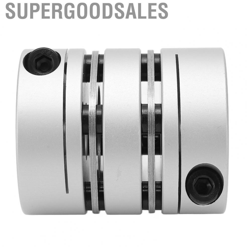 Supergoodsales 2 Diaphragm Coupling Good Adaptation  Mounting Aluminum Alloy Stainless Steel Double Coupler Lightweight for Screw Drive