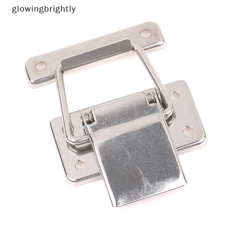 [glowingbrightly] Kunci Pengait Kait Stainless Steel Untuk Case Lemari Spring Loaded Latch Catch Toggle Hasp Box Lock Gesper Peralatan Furniture TFX