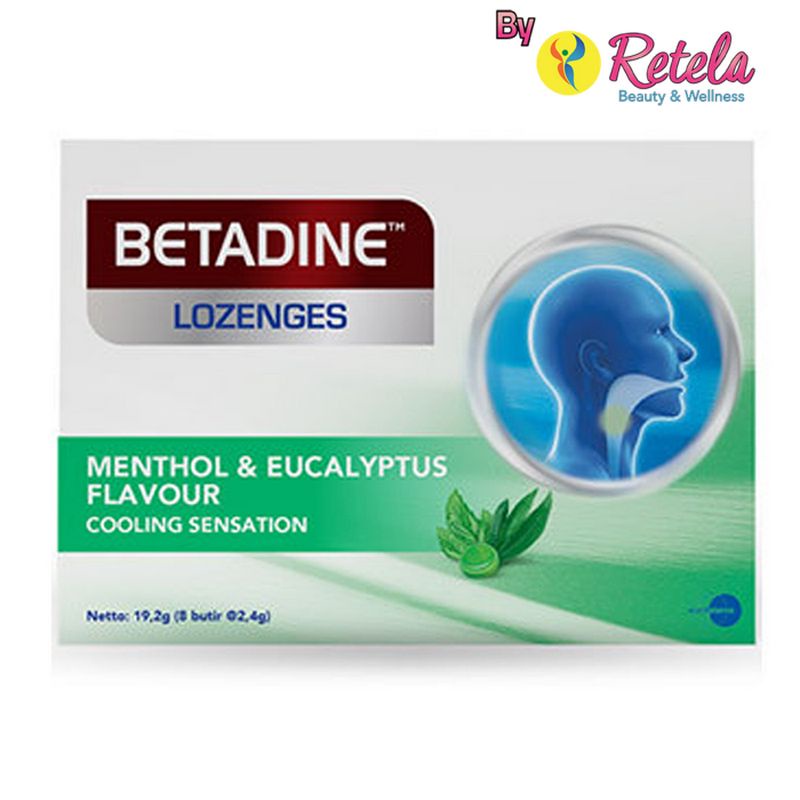 Betadine Loz Mentol&amp;Euc 1 Strip 8 Tablet