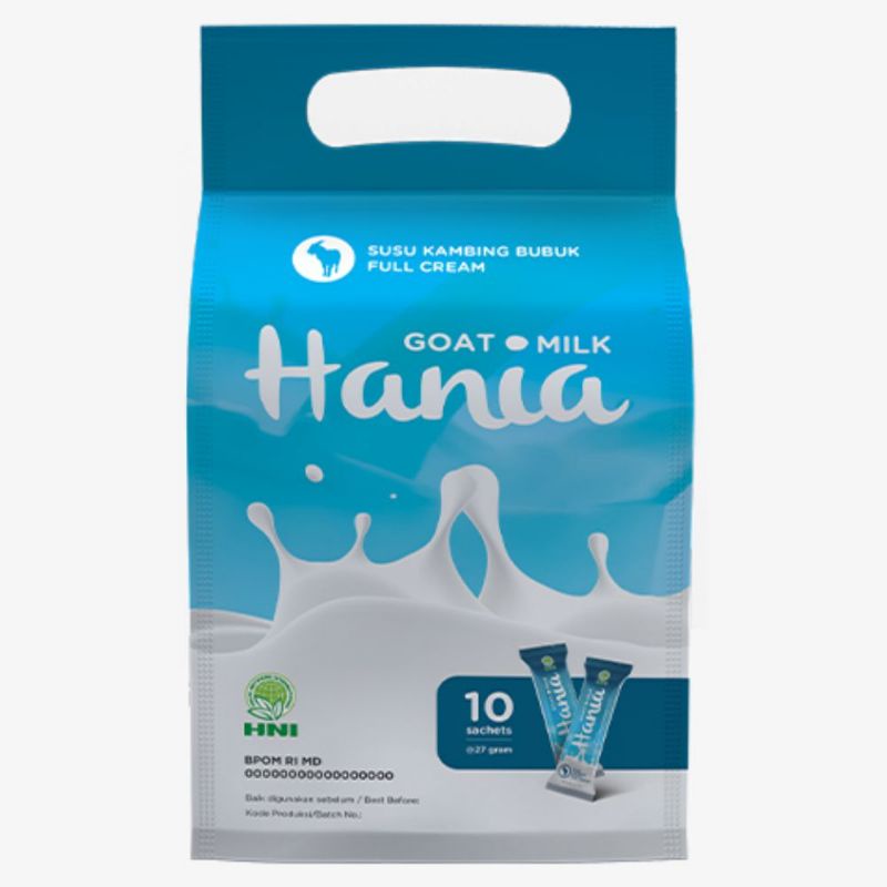 

Hania susu kambing full cream - Produk Asli - Expired Lama