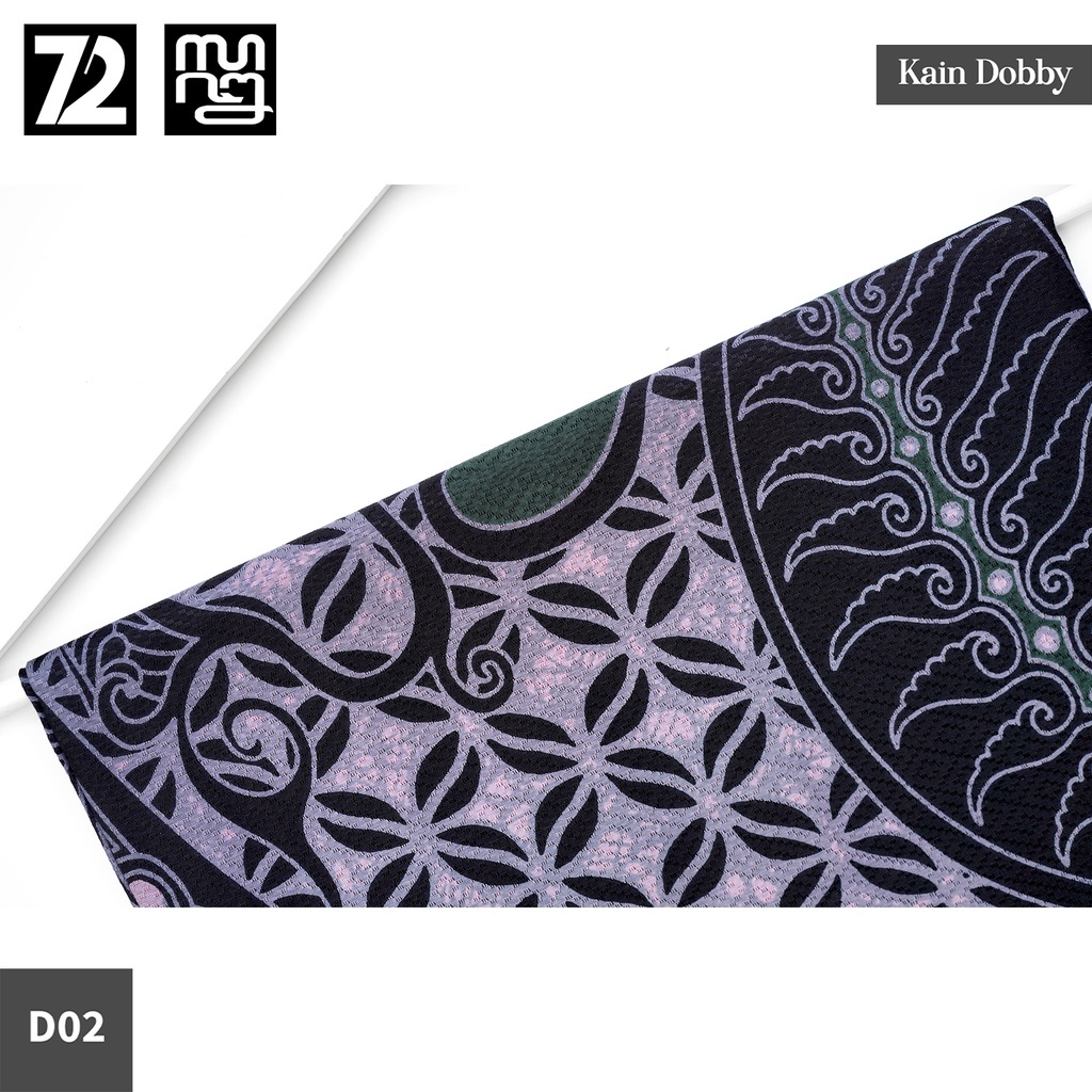 72 Batik - Kain Batik Bahan Dobby Motif Parang Abstrak Warna Hijau Coklat 723977