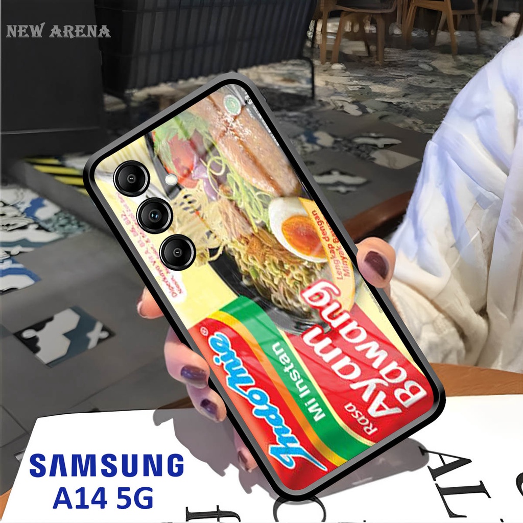 Softcase Glass Kaca SAMSUNG A14 [5G] - Case Hp Pelindung Handphone SAMSUNG A14 [5G] [ A73]