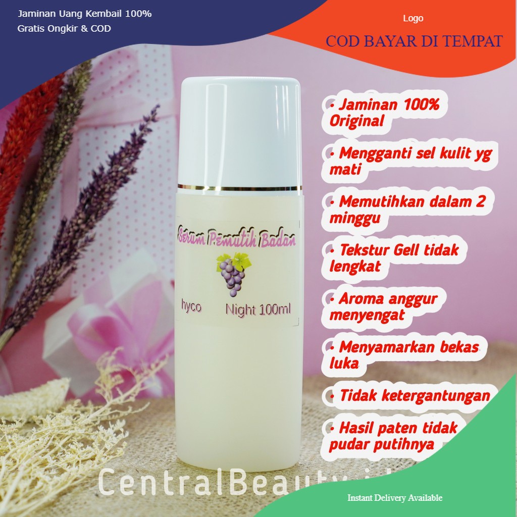 NEW [ORIGINAL] HB GEL HYCO DOUBLE DOSIS,GEL AHA 10 + KO + HYCO lotion whitening handbody pemutih bad