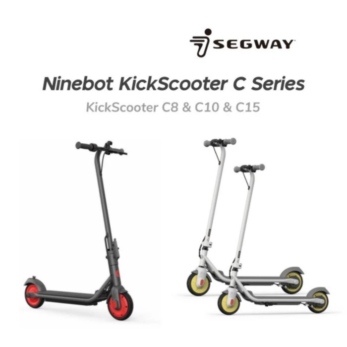 Ninebot Segway Electric Scooter C8 / C 10 / C15 / C20 Elektrik Skuter - C20 Grs Resmi