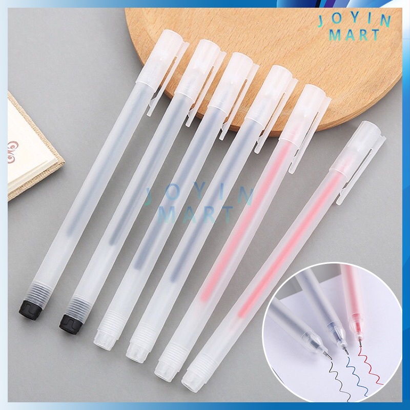 

Pena Pen Tinta Gel Cair Transparant Pen Gel Polos Matte Pena Cair