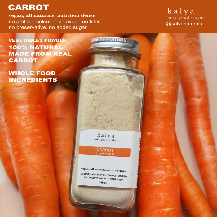 

CARROT powder bubuk murni natural wortel smoothies