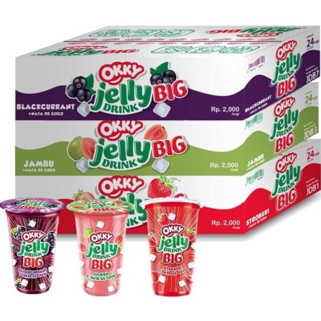 

Okky Jelly Drink Big @220ml x 24 CUP ORIGINAL