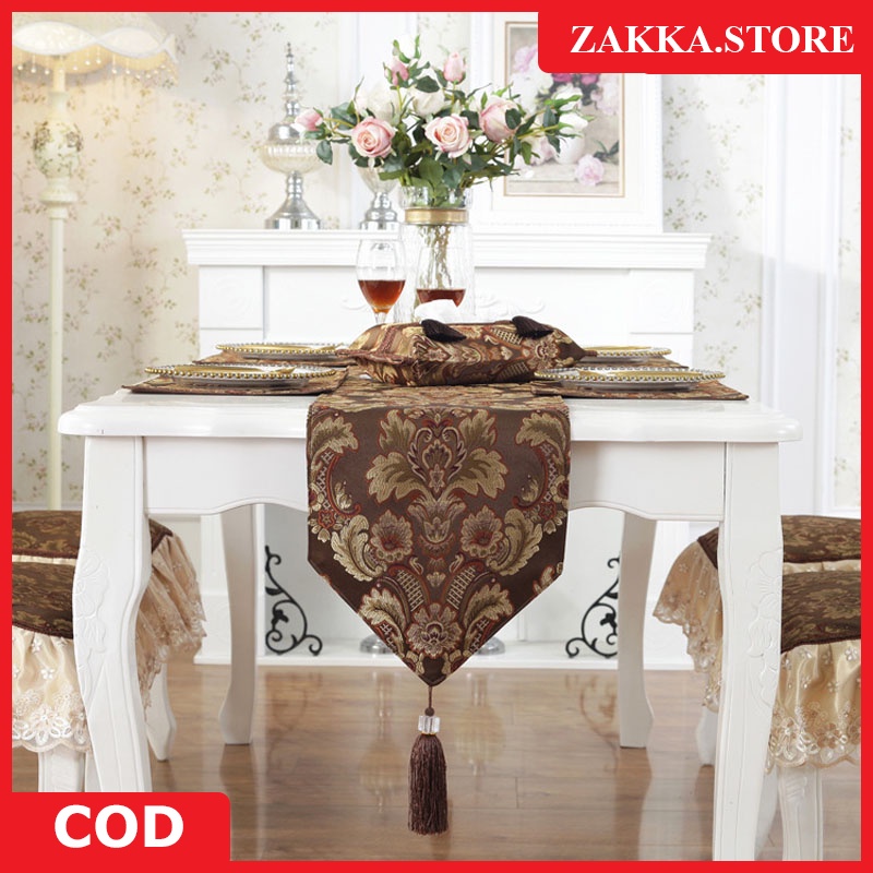 ZAKKA STORE COD Table Cloth European Style Table Runner Belgia Turki Premium