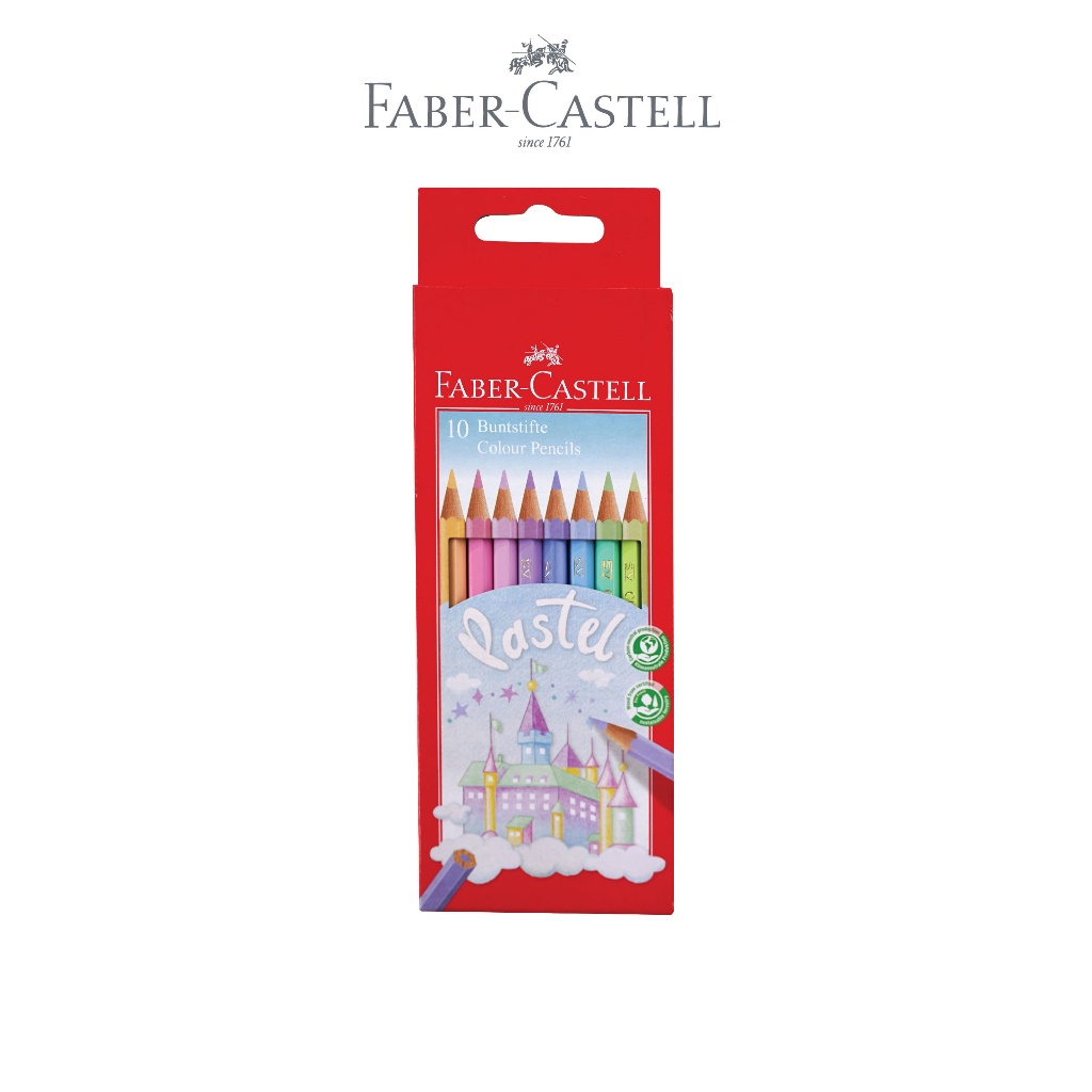 

Faber Castell Colour Pencils Pastel Hexagonal Set 10 / Pensil Warna Faber Castel Pastel 10 Warna - Set- SHSNP