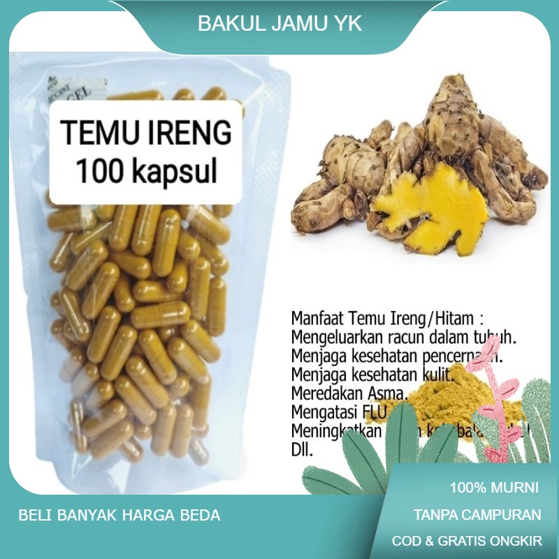 

TEMU IRENG/HITAM isi 100 kapsul untuk asma flu