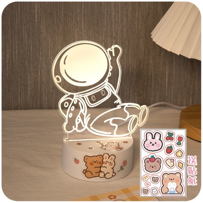 

Mainan Permainan Toys Kado Ulang Tahun Anak Laki Perempuan cute table lamp kawai lampu meja acrylic lampu pajangan imut Import Murah