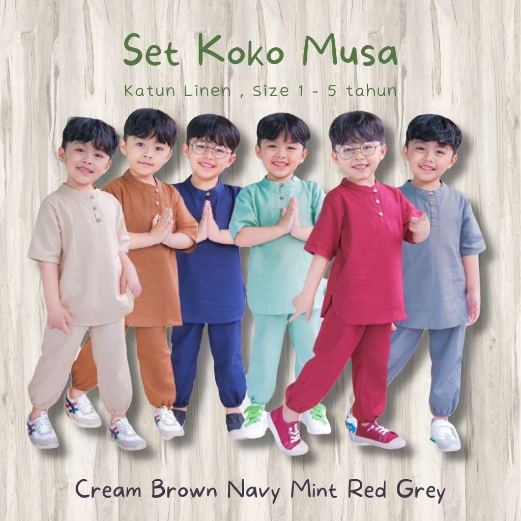 Lucuna - Musa Setelan Koko Anak Baju Muslim