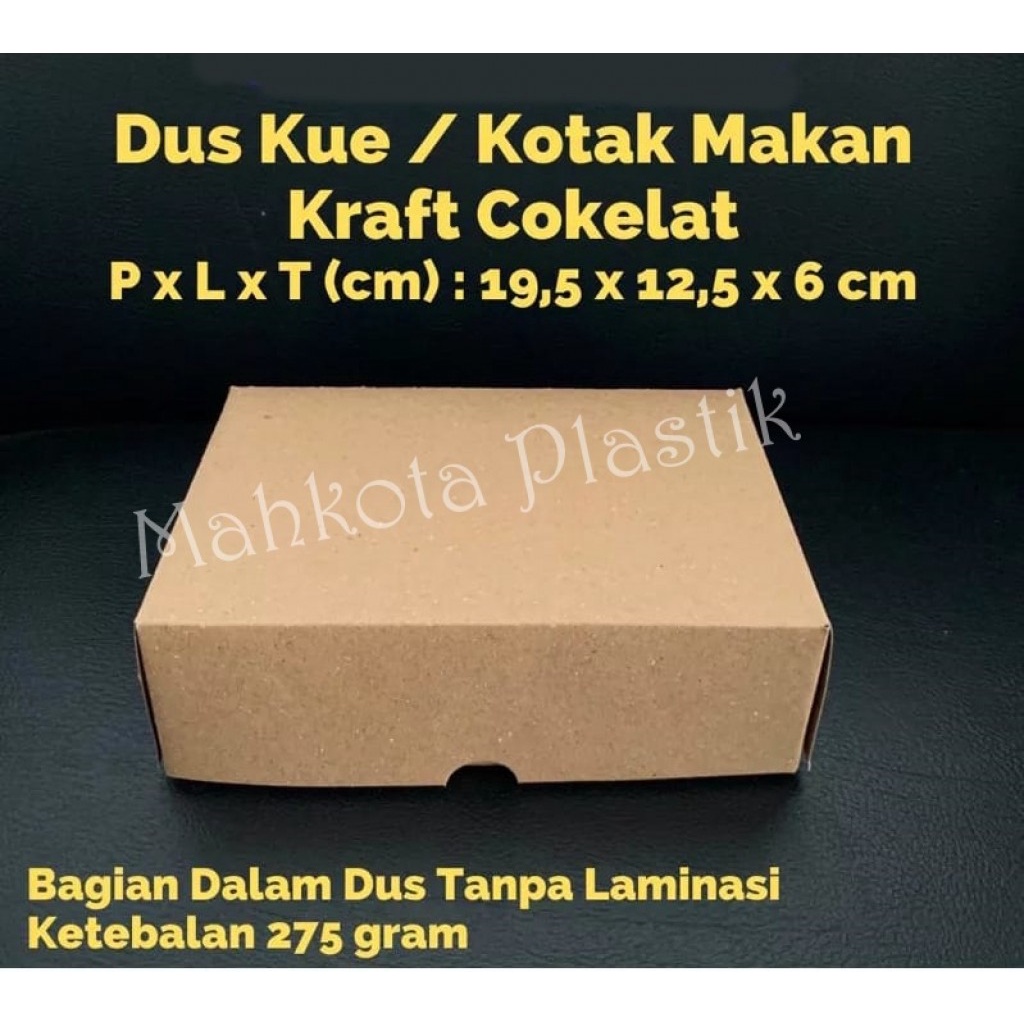 

Dus NBK Coklat Non PE 19.5x12.5x6cm isi 10pcs
