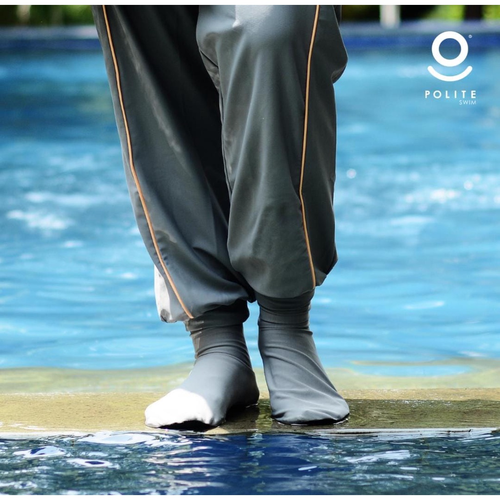 Swimming Socks ( Grey ) by Polite Swim