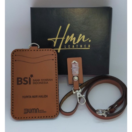 

Promo Id card kulit id card holder kulit costom HMN OF