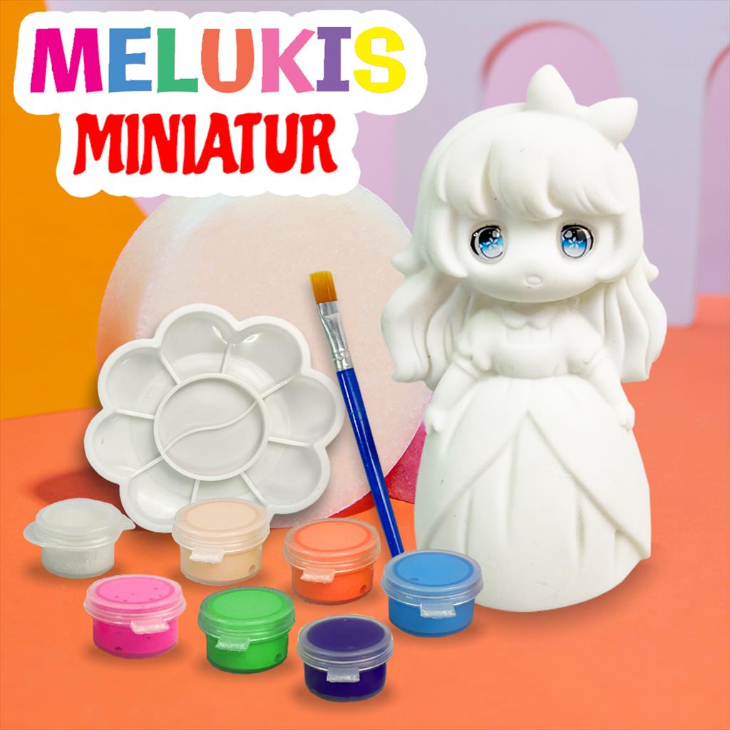 Mainan Edukasi Melukis Patung/ Mewarnai Patung DIY Painting 22300-4