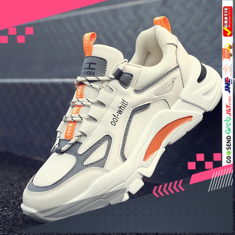 UKURAN SIZE 37 38 39 40 41 42 43 44 45 /Sepatu Pria Sneakers Sepatu Olahraga Cowok Bertali Import St