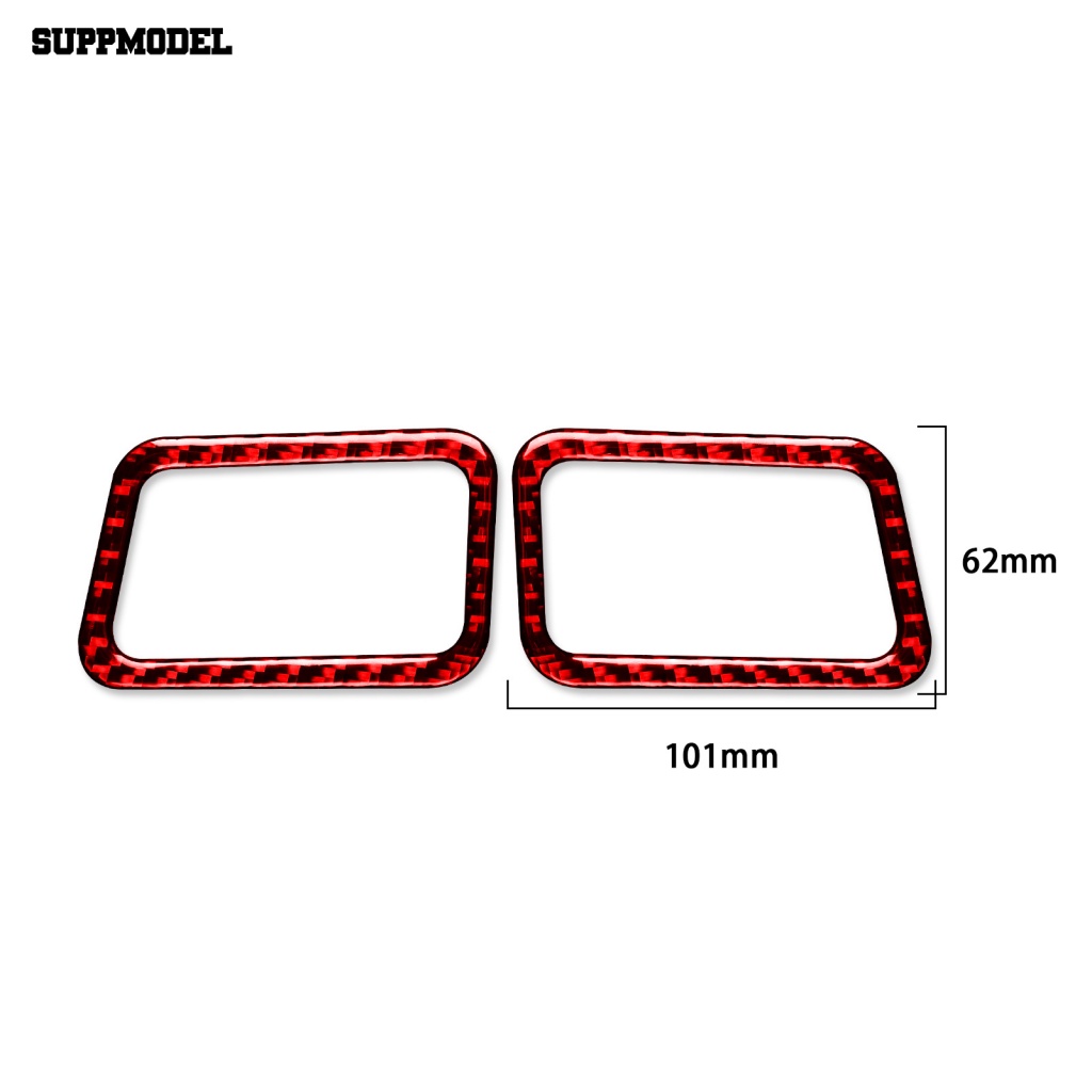 Suppmodel 2Pcs Self-adhesive Outlet Air Vent Sticker Mobil Air Side Vent Outlet Sticker Trim Sentuhan Nyaman Untuk 13-19 Forester
