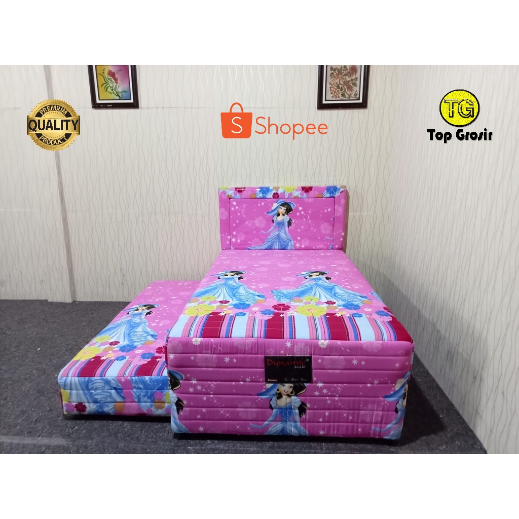 Bedsorong kasur springbed sorong springbed anak BERKUALITAS motif PRINCES ukuran 100/120 MATRACO
