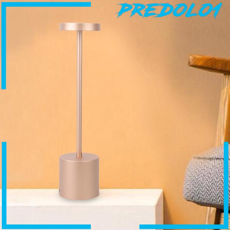 [Predolo1] Lampu Meja Bahan Metal Dengan Sentuh USB Rechargeable Untuk Restoran Aureate