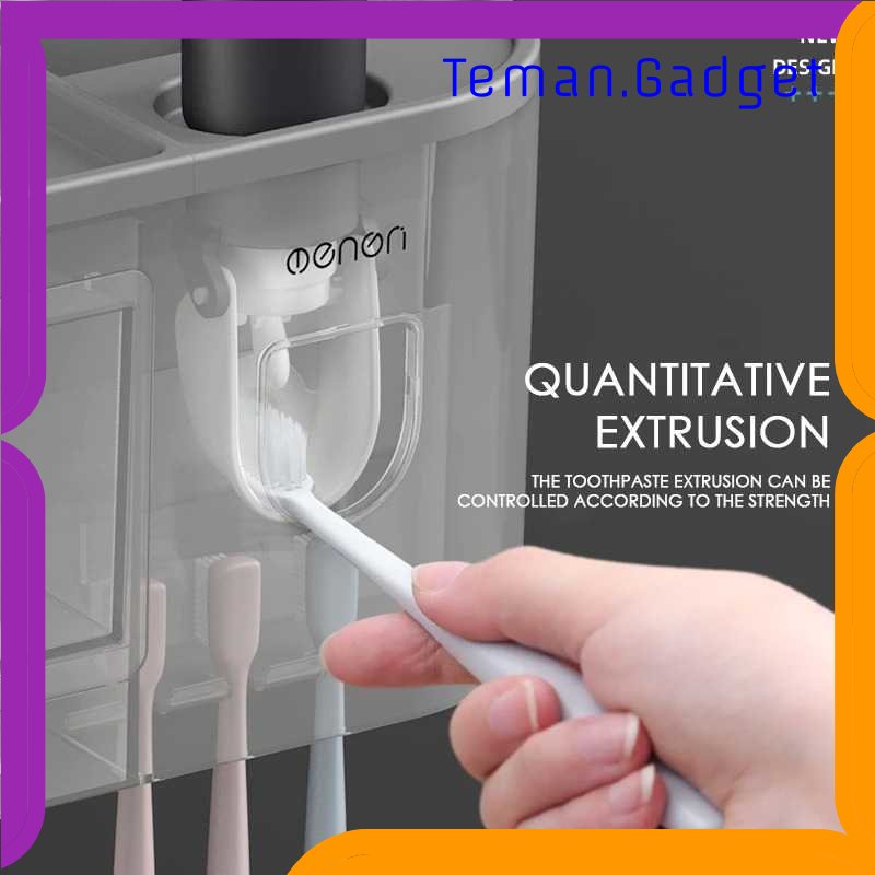 TG - ART Menen Dispenser Pasta Gigi Odol Modern Toothbrush Holder 2 Cup - AO321