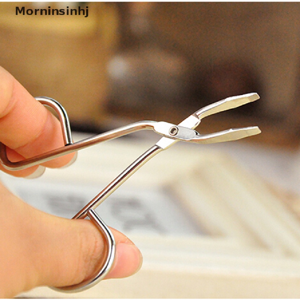 Mornin New Stainless Steel Pinset Alis Facial Trimming Tweezer Makeup Beauty id