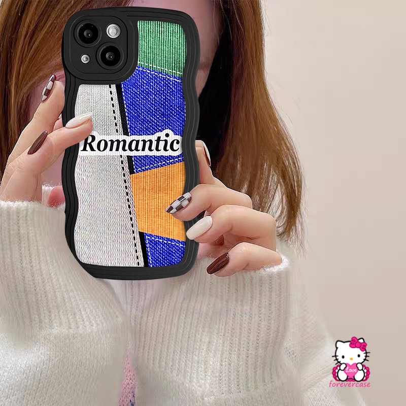 Casing Tepi Bergelombang Redmi Note11 10s 9 10 11s 8 11Pro 9s 10Pro Max Redmi 10A 9C10C 9T 9A A1+10 9 A1 POCO X3 NFC Pro M3 Mi 11T Pro Romantic Creative Splicing Smile Soft Cover