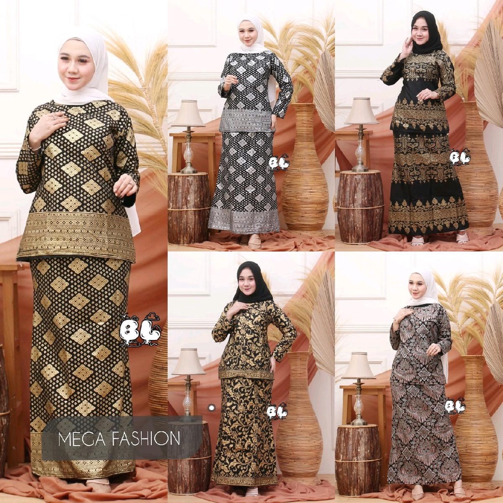 BAJU KURUNG MELAYU MALAYSIA RNB MOTIF BATIK