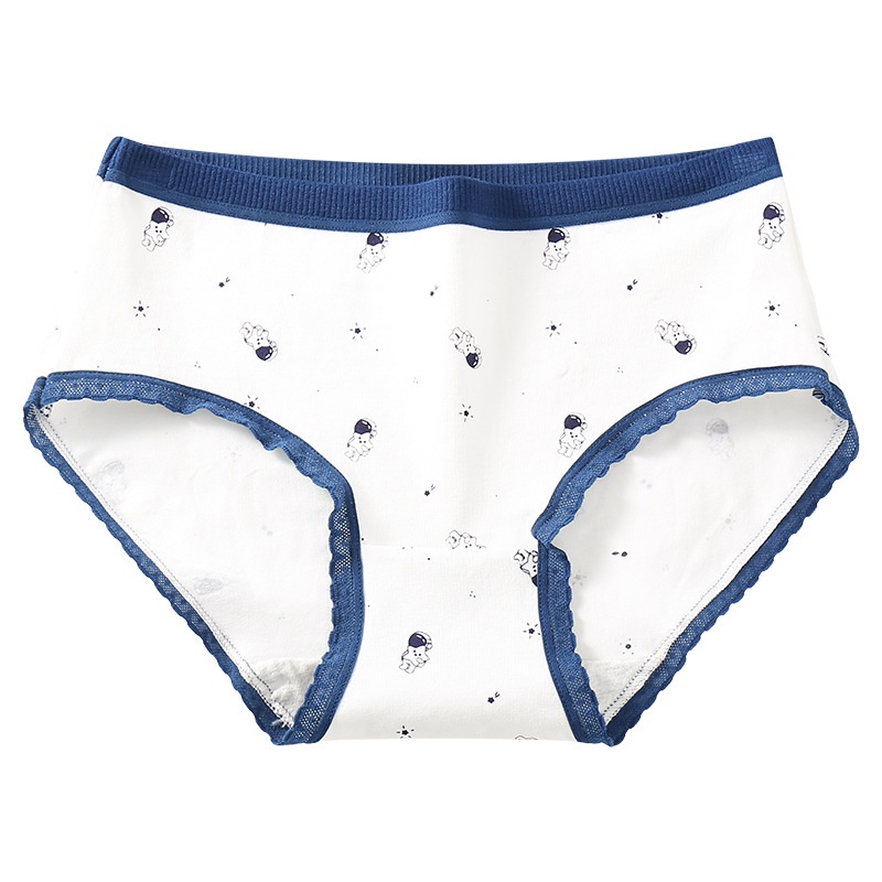 MMM Celana Dalam Wanita Motif Renda Gambar Astronot 6738 Bahan Katun Kolor Wanita Lucu Sempak Underwear Segitiga Wanita Import Murah