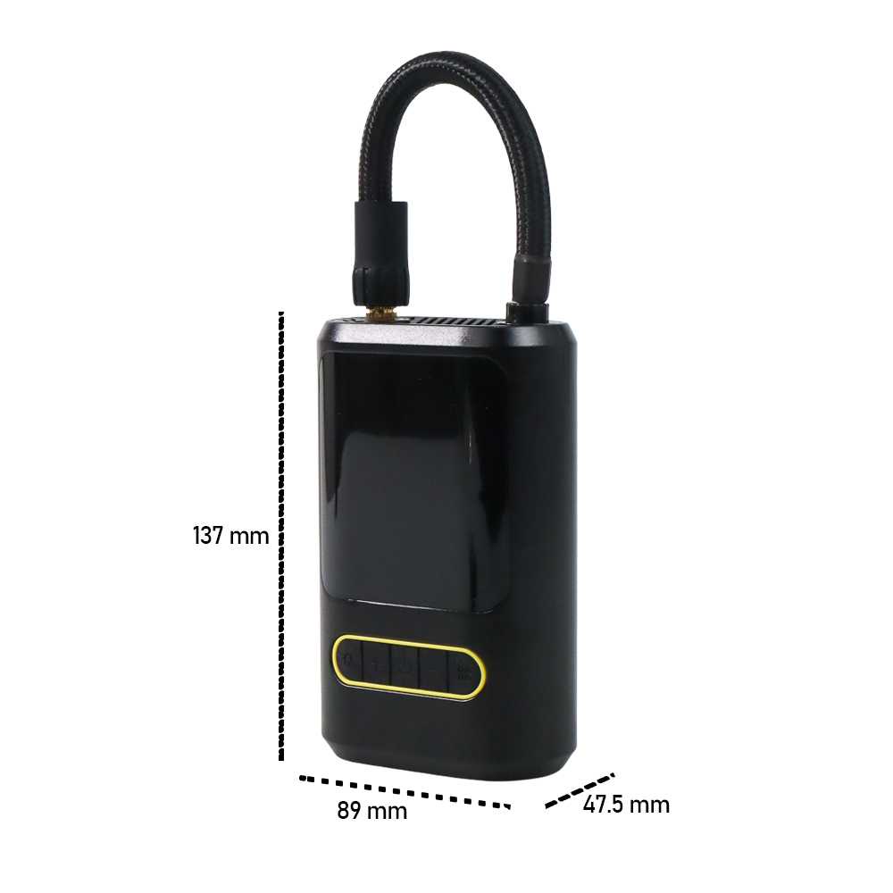 EAFC Pompa Ban Elektrik Mini Tire Inflator LCD Display Rechargeable - ATJ-8466 ( Al-Yusi )