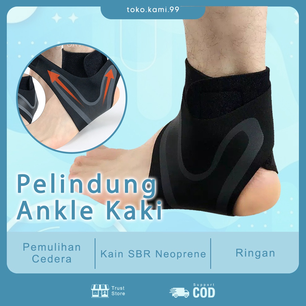 Ankle Kaki Support Sport Anti Cidera Pelindung Tumit Aman