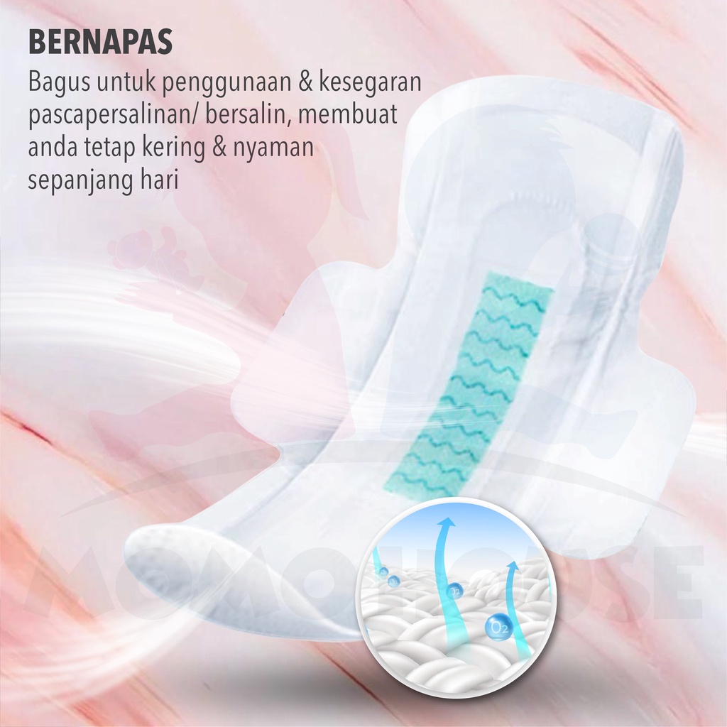 16Pcs MOMO HOUSE pantyliner pembalut menstruasi celana Night Sanitary Pads pakai malam  sanitary pads pembalut menstruasi celana