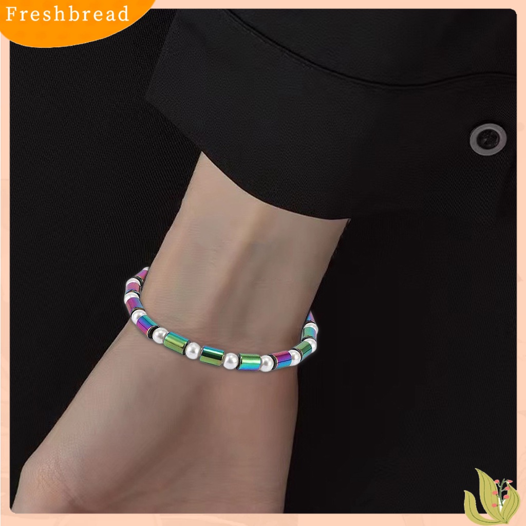 &lt; Freshbread &gt; ic Gelang Halus Pereda Nyeri Fashion Perhiasan Manik-Manik Warna-Warni Bangle Terapi Wanita Untuk Kantor