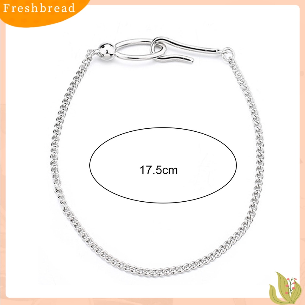 &lt; Freshbread &gt; Wanita Gelang Tidak Teratur Gaya Sederhana Anti Hilang Menarik Semua Pertandingan Dekorasi Hadiah Cincin Geometris Gesper Rantai Gelang Fashion Perhiasan Untuk Pacaran