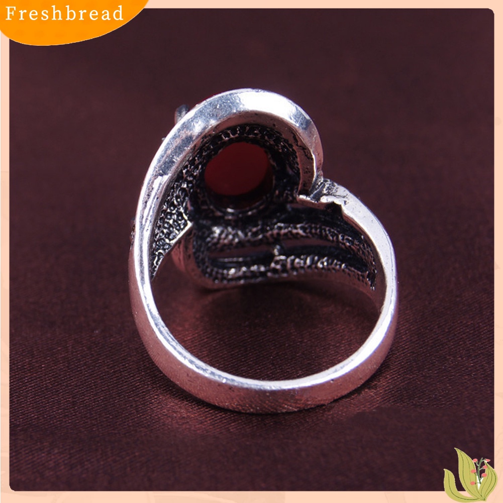 &lt; Freshbread &gt; Elegan Hias Cincin Jari Batu Permata Buatan Vintage Pesta Wanita Perhiasan Hadiah