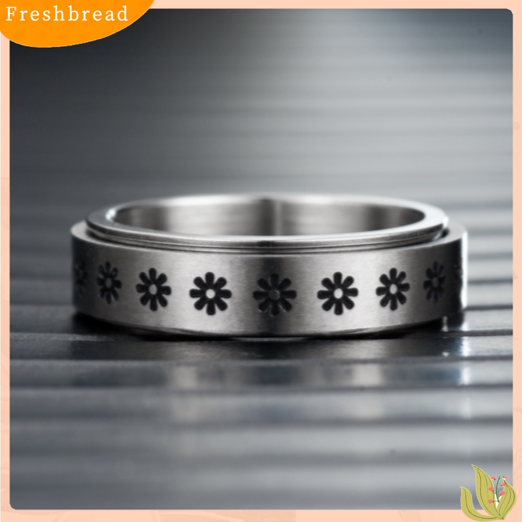 &lt; Freshbread &gt; Pria Cincin Jari Indah Hip-hop Gaya Rotatable Portable Knuckle Ring Untuk Pesta